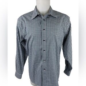 Mens JOS A Banks Size Large  Checkered Shirt